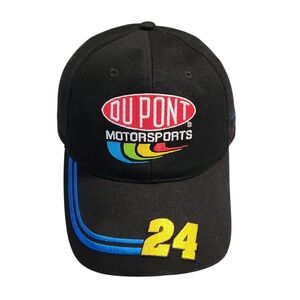 Jeff Gordon Dupont Motorsports 24 Nascar Racing Baseball Cap Black Adjustable